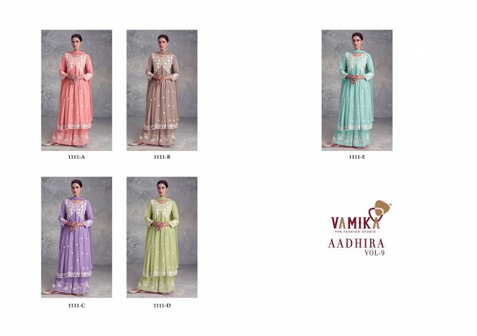 Aadhira Vol 9 By Vamika Heavy Rayon Lakhnavi Readymade Suits Wholesale Market In Surat